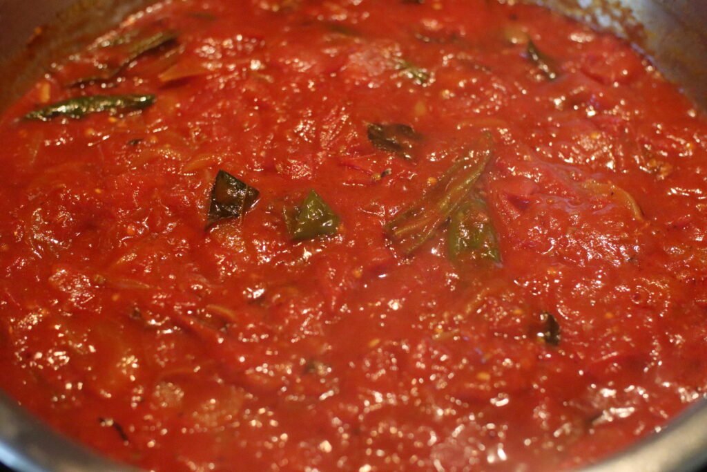 Season chutney with salt.