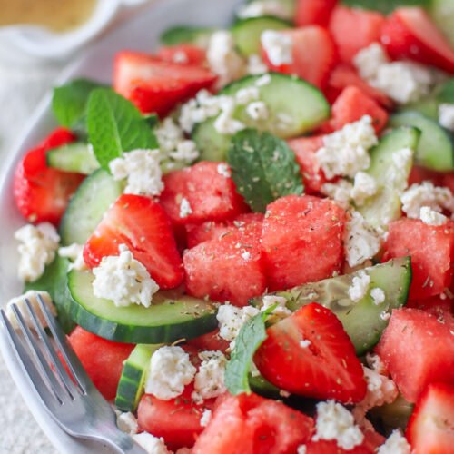 Watermelon and feta salad