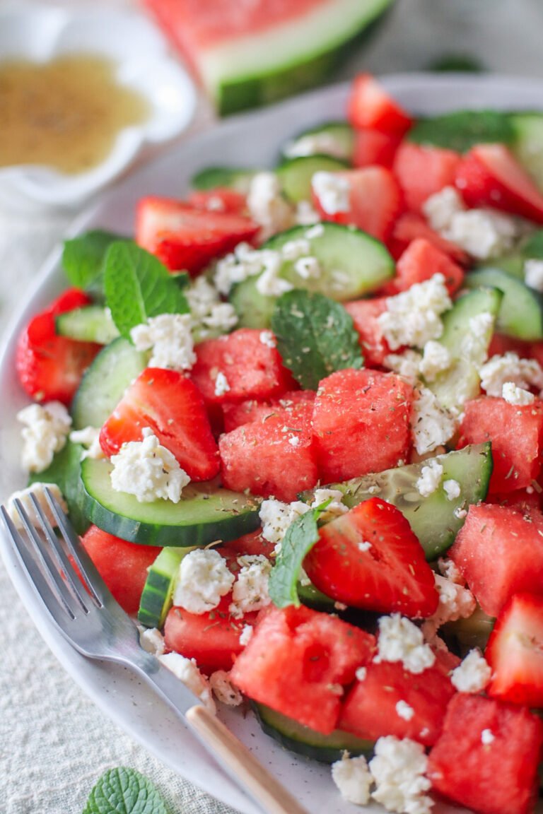 Watermelon and feta salad