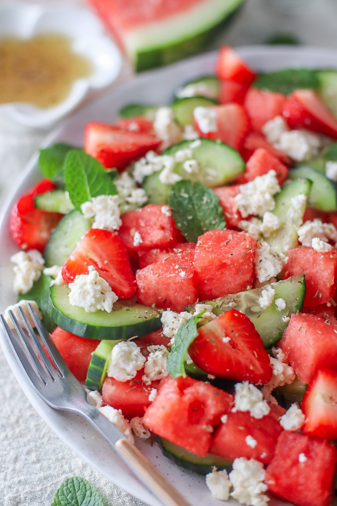 Watermelon and feta salad