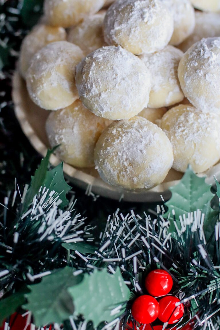 Eggless Snowball Cookies
