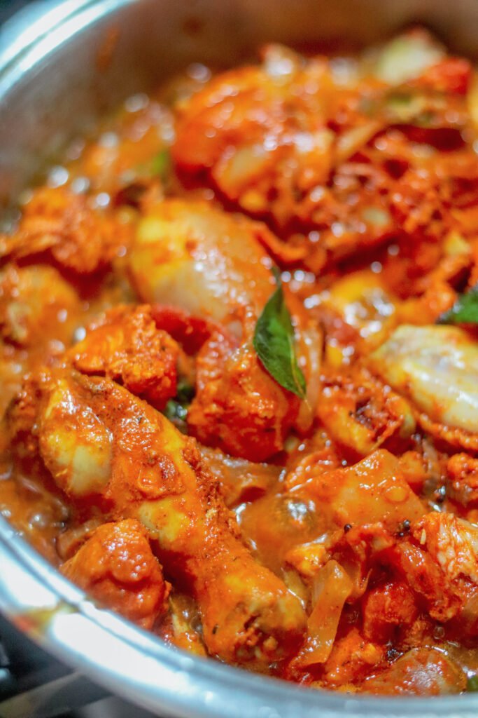 Cooking Durban chicken curry