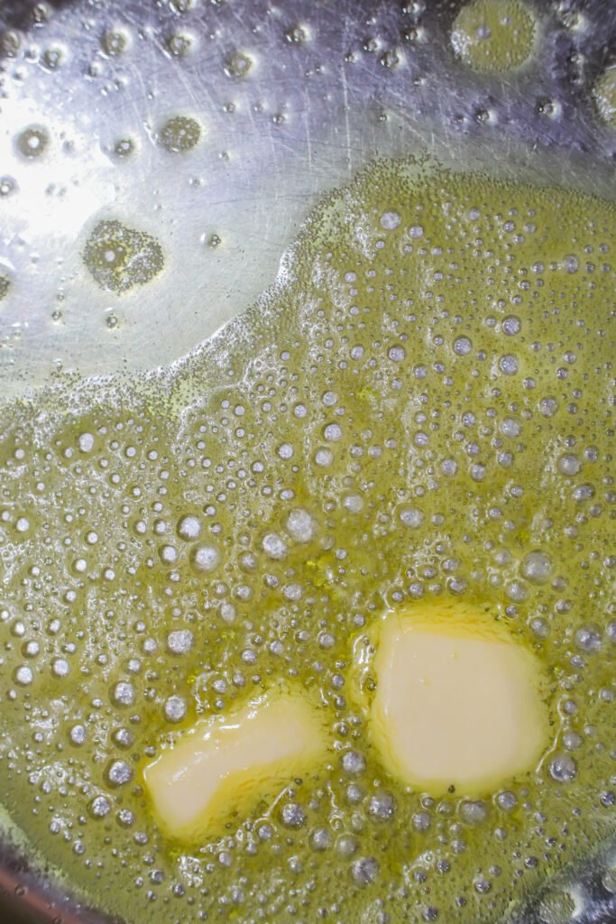 butter in pan