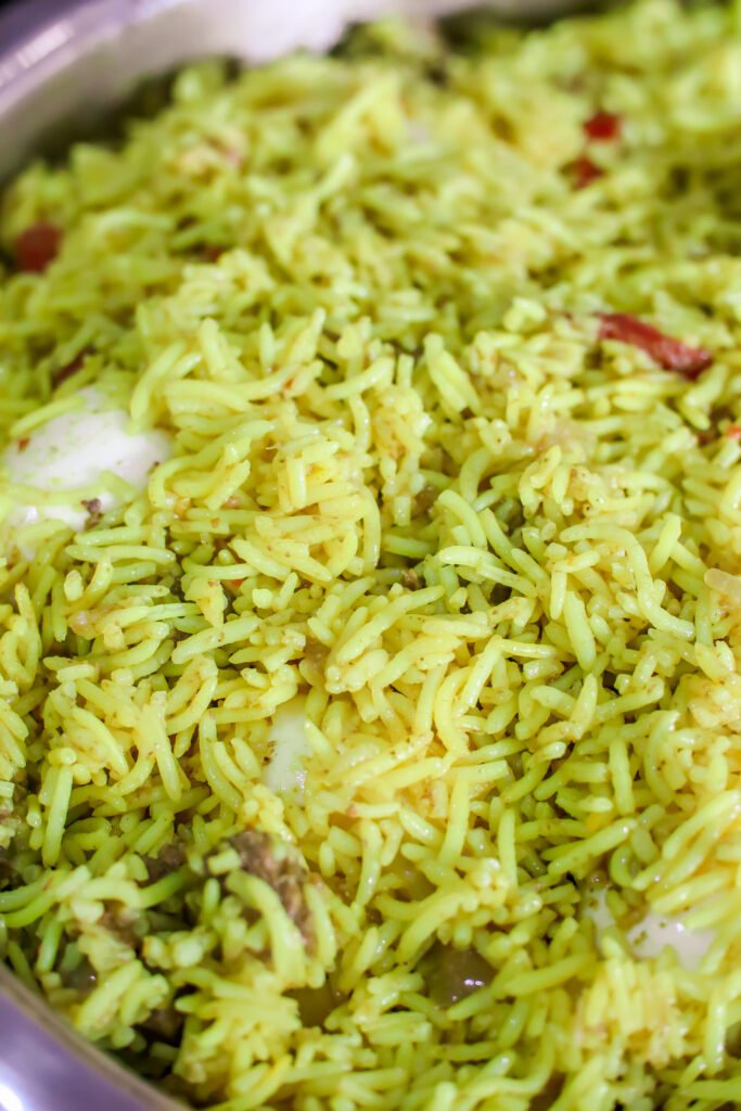 Steam mutton biryani
